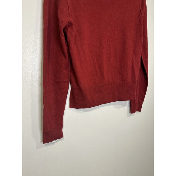 Autumn Cashmere Red High Low Sweater, size L Trendy Classic Career Office - Picture 5 of 9